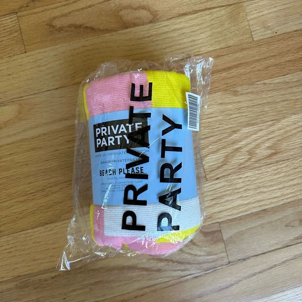 Private Party BEACH PLEASE beach towel